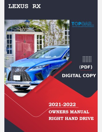 lexus rx 2021-2022 owners manual in english